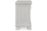 Robbinsdale Antique White Nightstand by Ashley at Eve Furniture