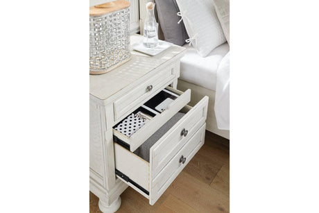 Robbinsdale Antique White Nightstand by Ashley at Eve Furniture