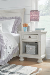 Robbinsdale Antique White Nightstand by Ashley at Eve Furniture