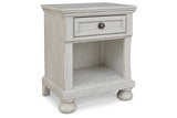Robbinsdale Antique White Nightstand by Ashley at Eve Furniture