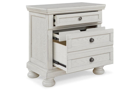 Robbinsdale Antique White Nightstand by Ashley at Eve Furniture