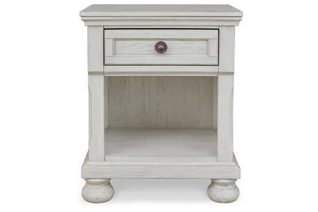 Robbinsdale Antique White Nightstand by Ashley at Eve Furniture