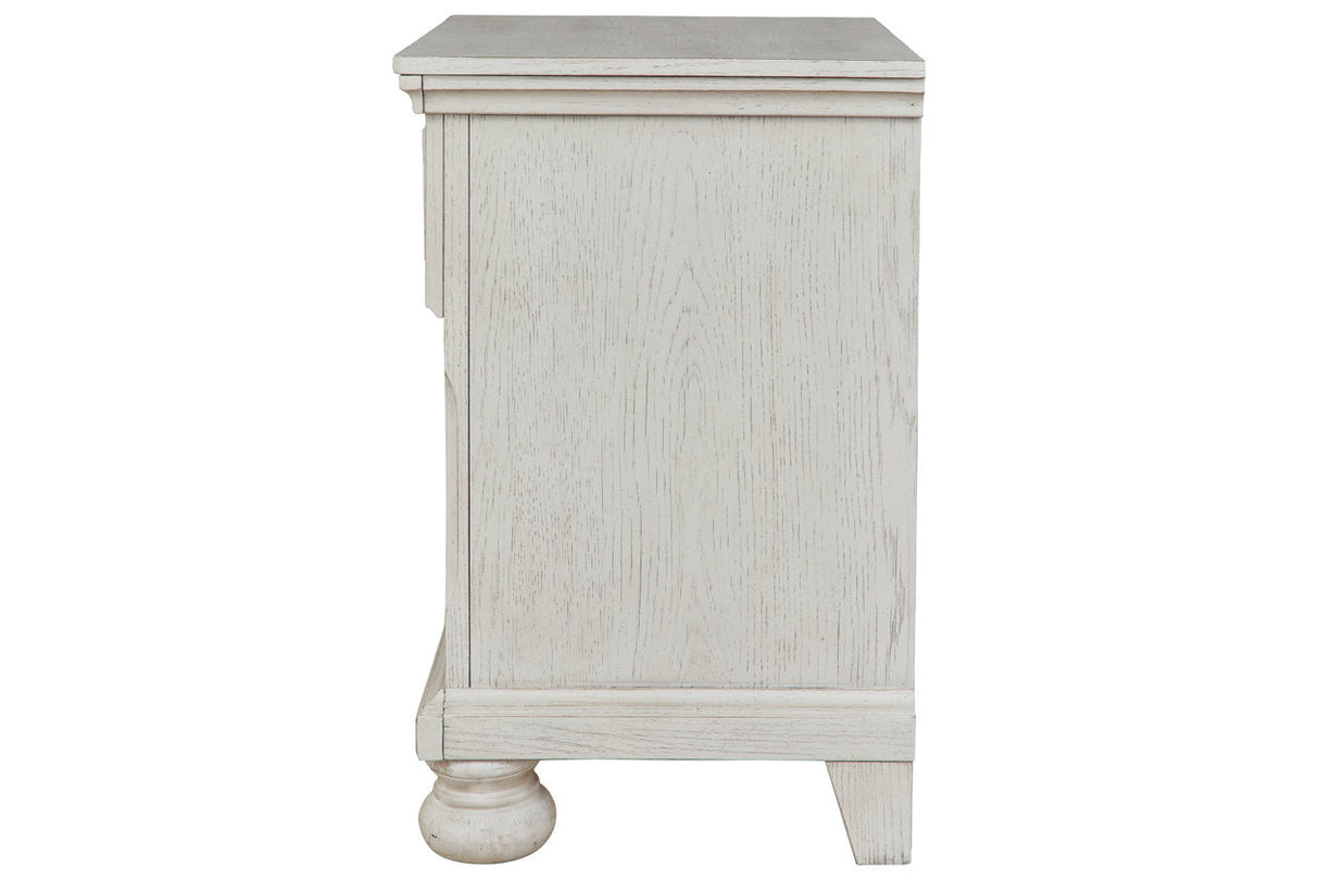 Robbinsdale Antique White Nightstand by Ashley at Eve Furniture