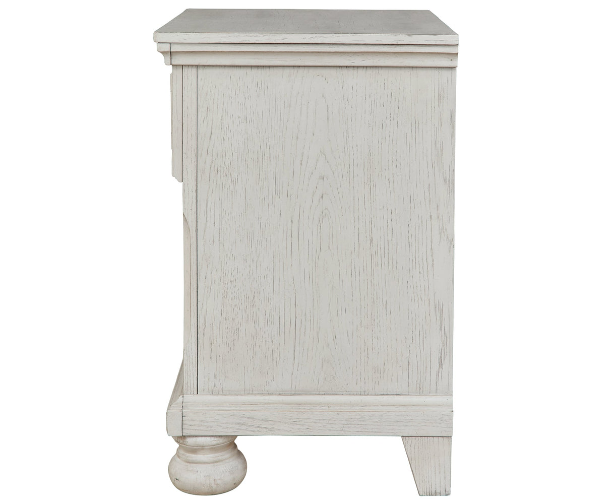 Robbinsdale Antique White Nightstand by Ashley at Eve Furniture