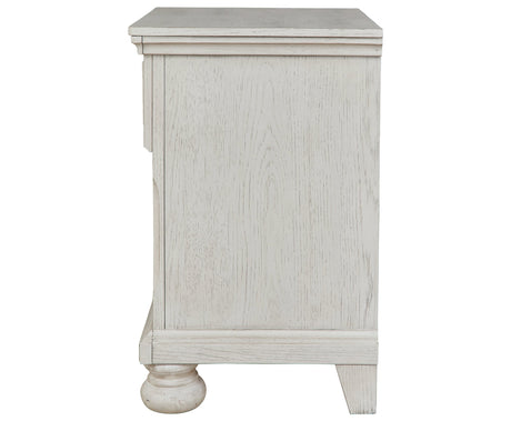 Robbinsdale Antique White Nightstand by Ashley at Eve Furniture