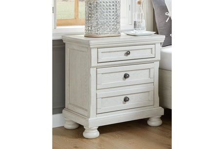 Robbinsdale Antique White Nightstand by Ashley at Eve Furniture
