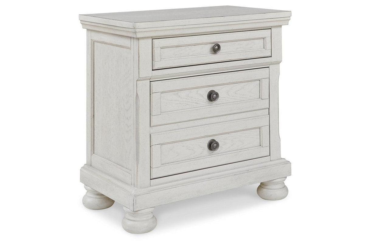 Robbinsdale Antique White Nightstand by Ashley at Eve Furniture