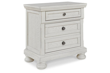 Robbinsdale Antique White Nightstand by Ashley at Eve Furniture