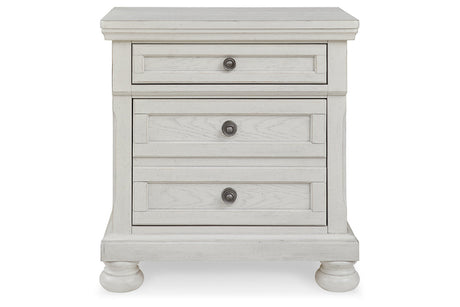 Robbinsdale Antique White Sleigh Storage Platform Bedroom Set by Ashley at Eve Furniture