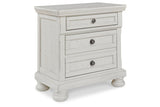 Robbinsdale Antique White Sleigh Storage Platform Bedroom Set by Ashley at Eve Furniture