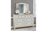 Robbinsdale Antique White Sleigh Storage Platform Bedroom Set by Ashley at Eve Furniture