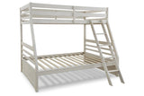 Robbinsdale Antique White Twin over Full Bunk Bed by Ashley at Eve Furniture