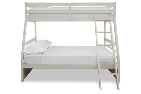 Robbinsdale Antique White Twin over Full Bunk Bed by Ashley at Eve Furniture