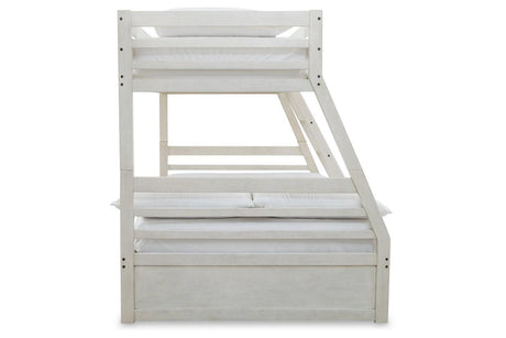 Robbinsdale Antique White Twin over Full Bunk Bed by Ashley at Eve Furniture