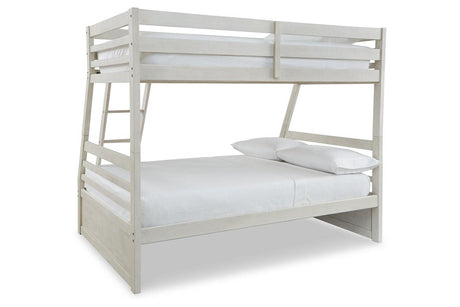 Robbinsdale Antique White Twin over Full Bunk Bed by Ashley at Eve Furniture