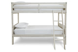Robbinsdale Antique White Twin/Twin Bunk Bed with Ladder by ASHLEY FURNITURE at Eve Furniture