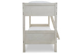 Robbinsdale Antique White Twin/Twin Bunk Bed with Ladder by ASHLEY FURNITURE at Eve Furniture