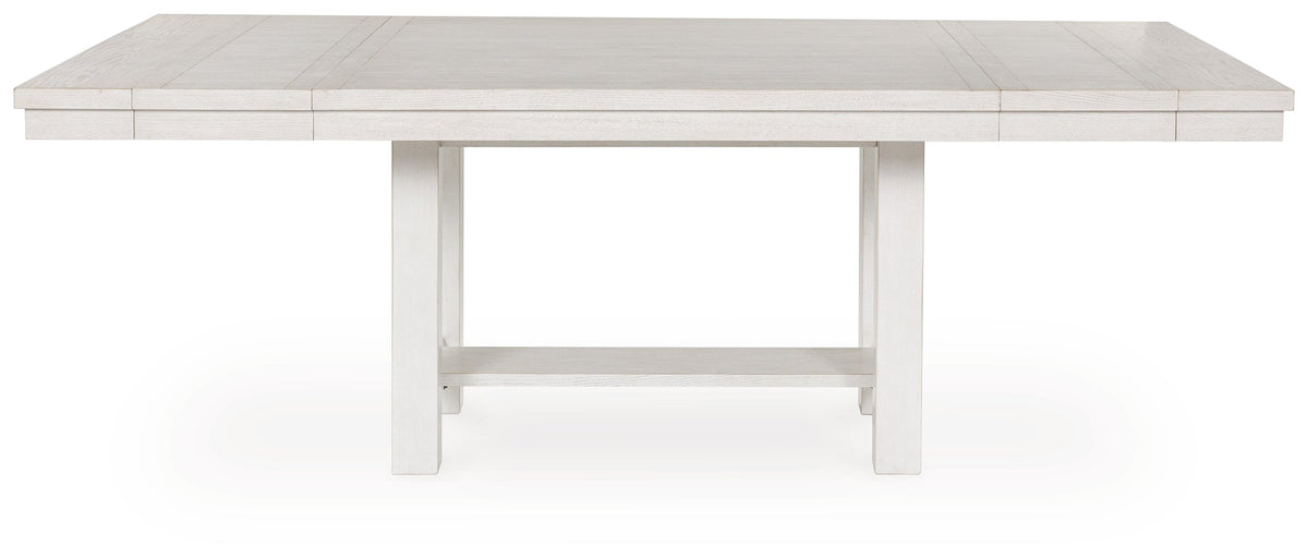 Robbinsdale Dining Table and 8 Chairs in Antique White by Ashley at Eve Furniture