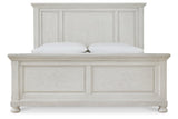 Robbinsdale Antique White California King Panel Bed by Ashley at Eve Furniture