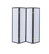 Roberto Black/White 4-Panel Folding Screen by Coaster at Eve Furniture