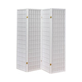 Roberto White 4-Panel Folding Screen by Coaster at Eve Furniture
