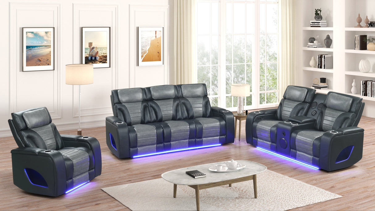 Robin Black 3-Piece Power Reclining Set [Special Price] by New Era Innovations at Eve Furniture