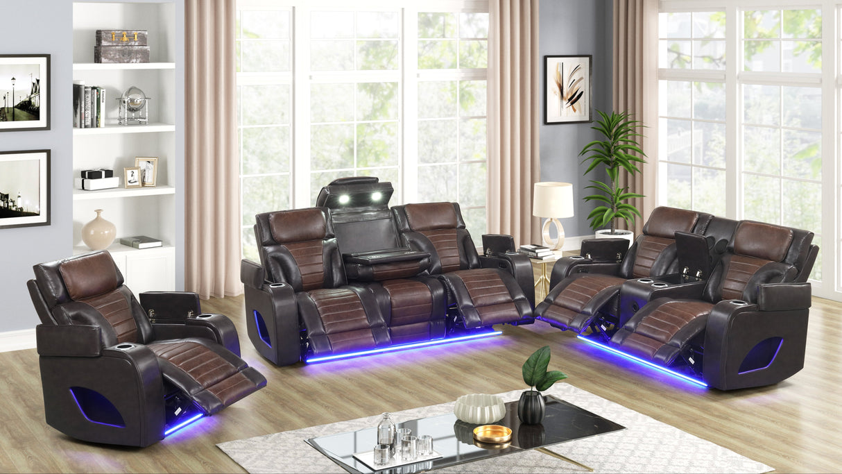 Robin Brown 3-Piece Power Reclining Set [Special Price] by New Era Innovations at Eve Furniture