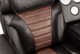 Robin Brown Leather Power Reclining Sectional [Special Price] by New Era Innovations at Eve Furniture