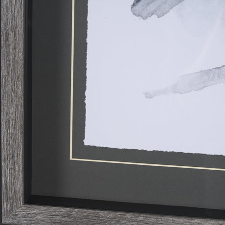 Robin BW I by Mercana Studio a Hand Embellished Textured Framed Art Print Matted under Glass by Mercana at Eve Furniture