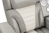 Robin Grey Leather Power Reclining Sectional [Special Price] by New Era Innovations at Eve Furniture