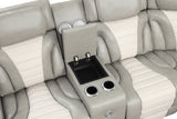 Robin Grey Leather Power Reclining Sectional [Special Price] by New Era Innovations at Eve Furniture