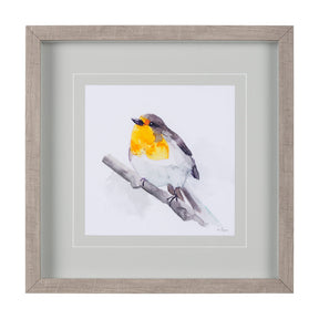 Robin I by Mercana Studio a Hand Embellished Textured Framed Art Print Matted under Glass by Mercana at Eve Furniture