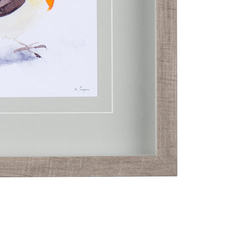 Robin II by Mercana Studio a Hand Embellished Textured Framed Art Print Matted under Glass by Mercana at Eve Furniture