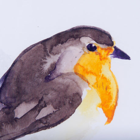 Robin II by Mercana Studio a Hand Embellished Textured Framed Art Print Matted under Glass by Mercana at Eve Furniture