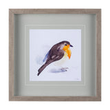 Robin II by Mercana Studio a Hand Embellished Textured Framed Art Print Matted under Glass by Mercana at Eve Furniture
