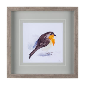 Robin II by Mercana Studio a Hand Embellished Textured Framed Art Print Matted under Glass by Mercana at Eve Furniture