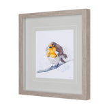 Robin III by Mercana Studio a Hand Embellished Textured Framed Art Print Matted under Glass by Mercana at Eve Furniture