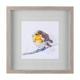 Robin III by Mercana Studio a Hand Embellished Textured Framed Art Print Matted under Glass by Mercana at Eve Furniture
