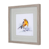 Robin IV by Mercana Studio a Hand Embellished Textured Framed Art Print Matted under Glass by Mercana at Eve Furniture