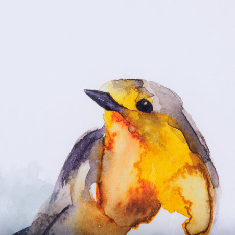 Robin IV by Mercana Studio a Hand Embellished Textured Framed Art Print Matted under Glass by Mercana at Eve Furniture