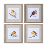 Robin IV by Mercana Studio a Hand Embellished Textured Framed Art Print Matted under Glass by Mercana at Eve Furniture