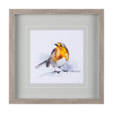 Robin IV by Mercana Studio a Hand Embellished Textured Framed Art Print Matted under Glass by Mercana at Eve Furniture
