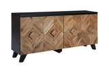 Robin Ridge Two-tone Brown Accent Cabinet by Ashley at Eve Furniture