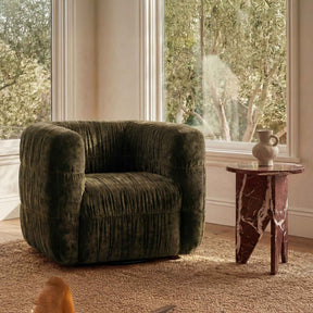 Robson Dark Green Swivel Chair by Moe's Home at Eve Furniture