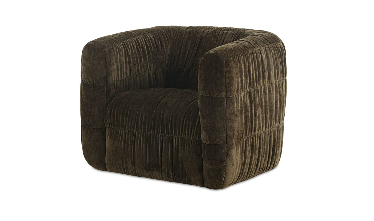 Robson Swivel Chair Dark Green by Moe's Home at Eve Furniture