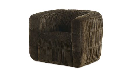 Robson Swivel Chair Dark Green by Moe's Home at Eve Furniture