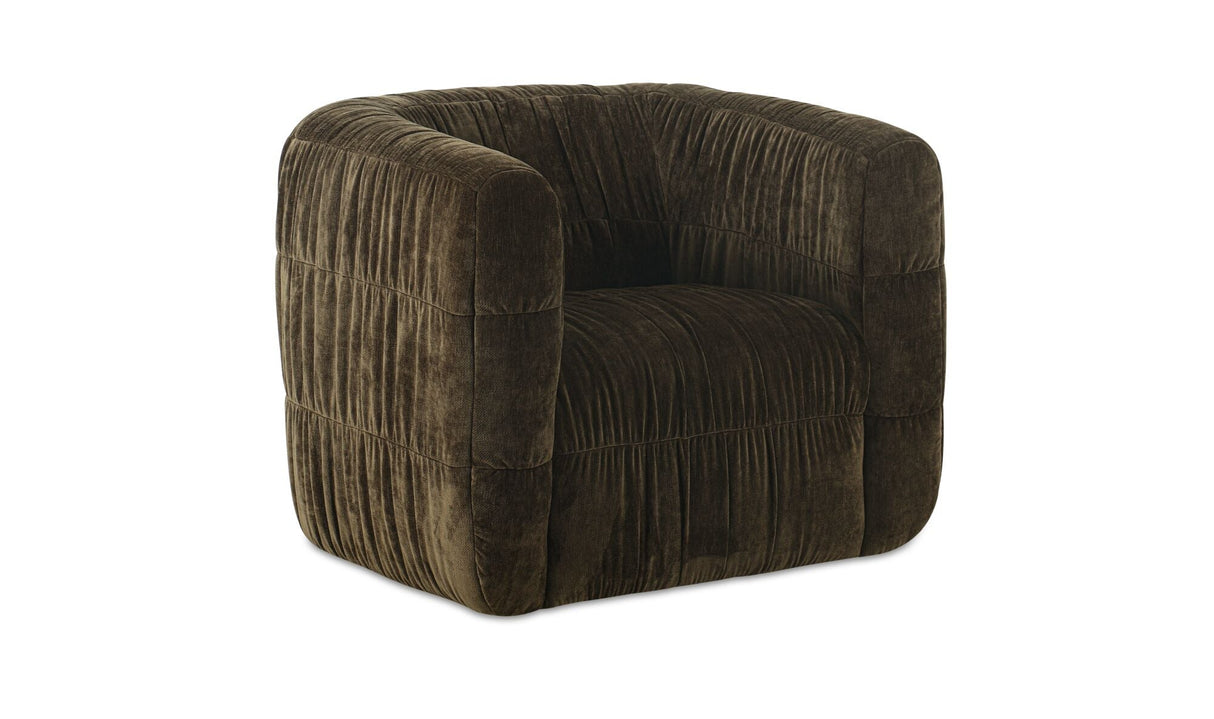 Robson Swivel Chair Dark Green by Moe's Home at Eve Furniture