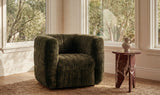 Robson Swivel Chair Dark Green by Moe's Home at Eve Furniture