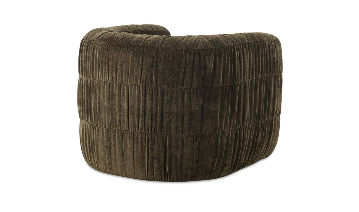 Robson Swivel Chair Dark Green by Moe's Home at Eve Furniture
