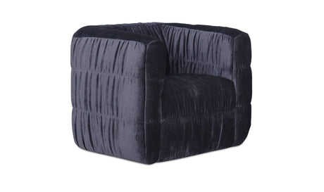 Robson Swivel Chair Navy by Moe's Home at Eve Furniture